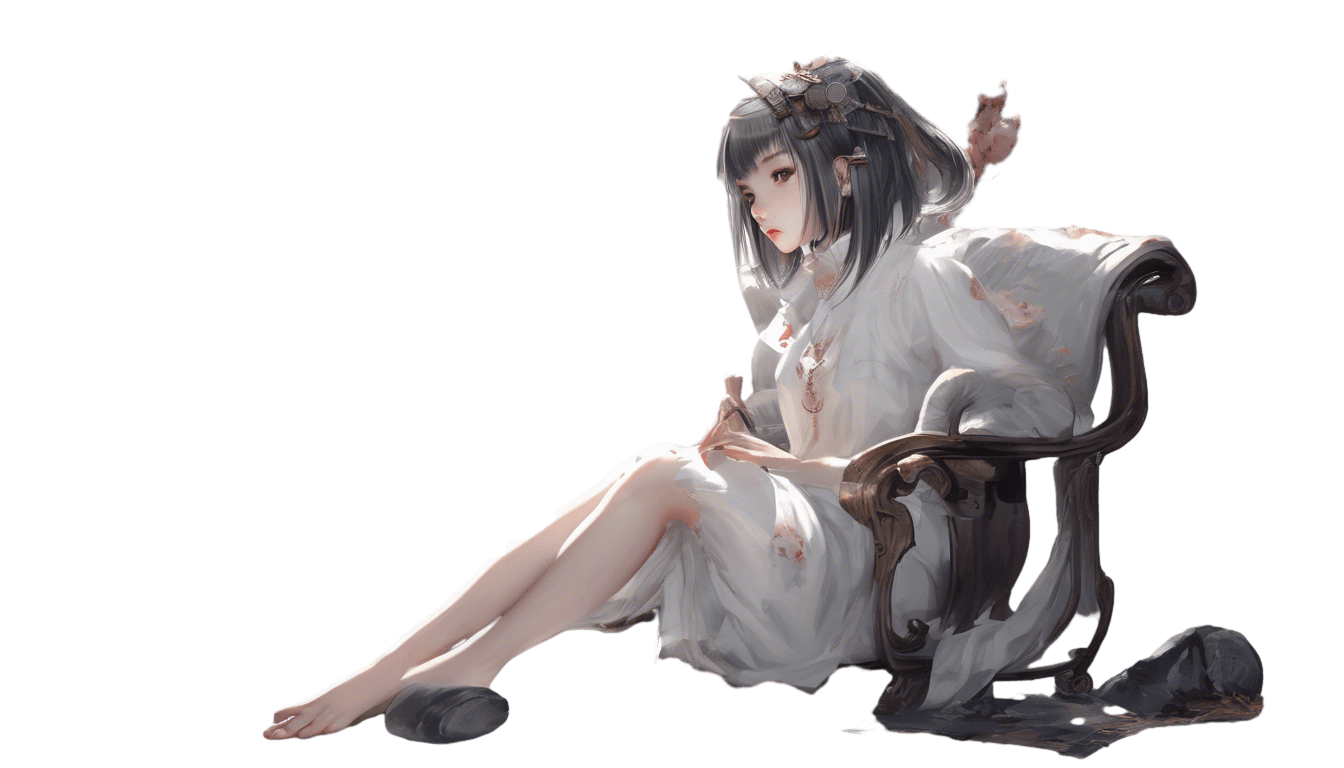 身穿很清凉泳衣的少女。