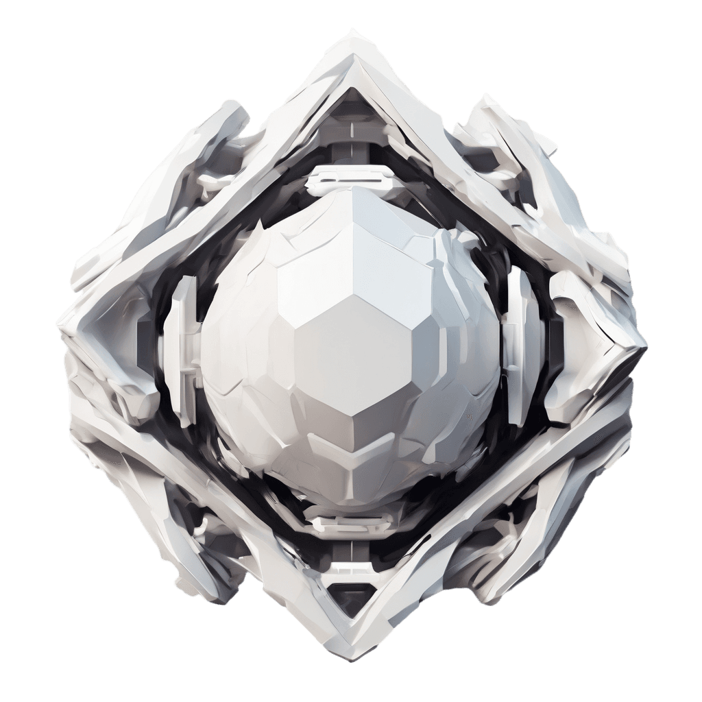 tech-inspired abstract shape